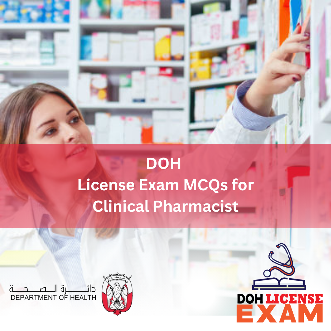 DOH LICENSE EXAM MCQs FOR CLINICAL PHARMMACIST